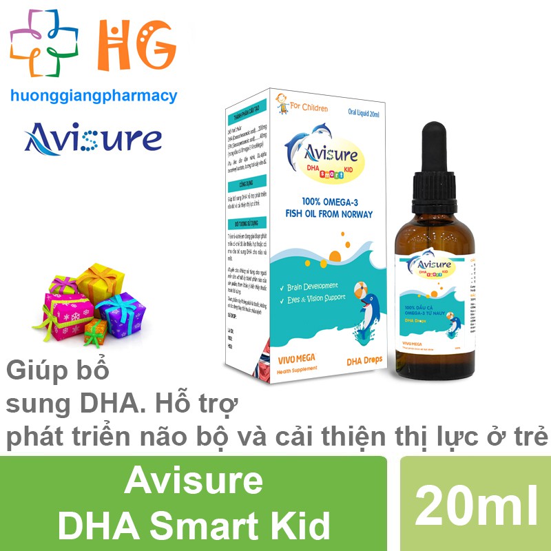 Avisure DHA Smart Kid - Giúp bổ sung DHA. Hỗ trợ phát triển não bộ và cải