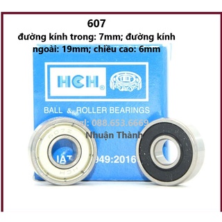 Vòng bi 607 kích thước 7*19*6mm chuyên dụng giá sỉ