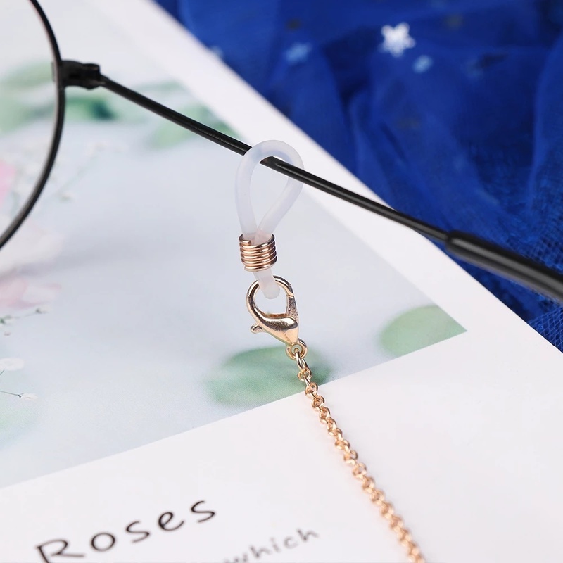 Dây Đeo Mắt Kính Chống Thất Lạc Đính Hạt Thời Trang Cho Nữ