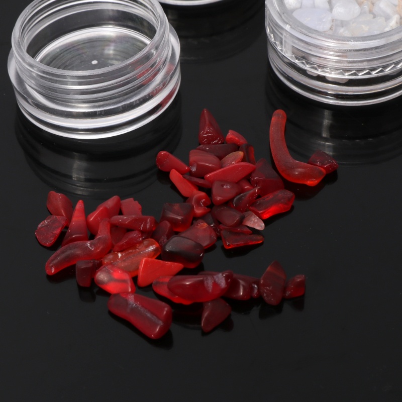 Bộ 10 Đá Pha Lê Xanh Biển Làm Trang Sức