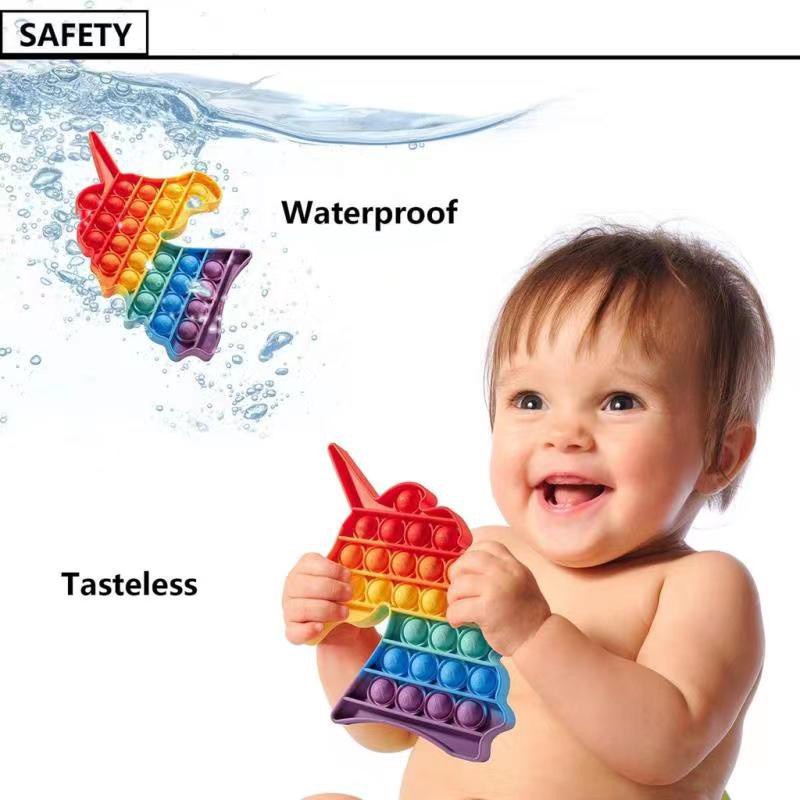 Đồ Chơi Bong Bóng Màu Cầu Vồng Chống Căng Thẳng Dành Cho Trẻ Em