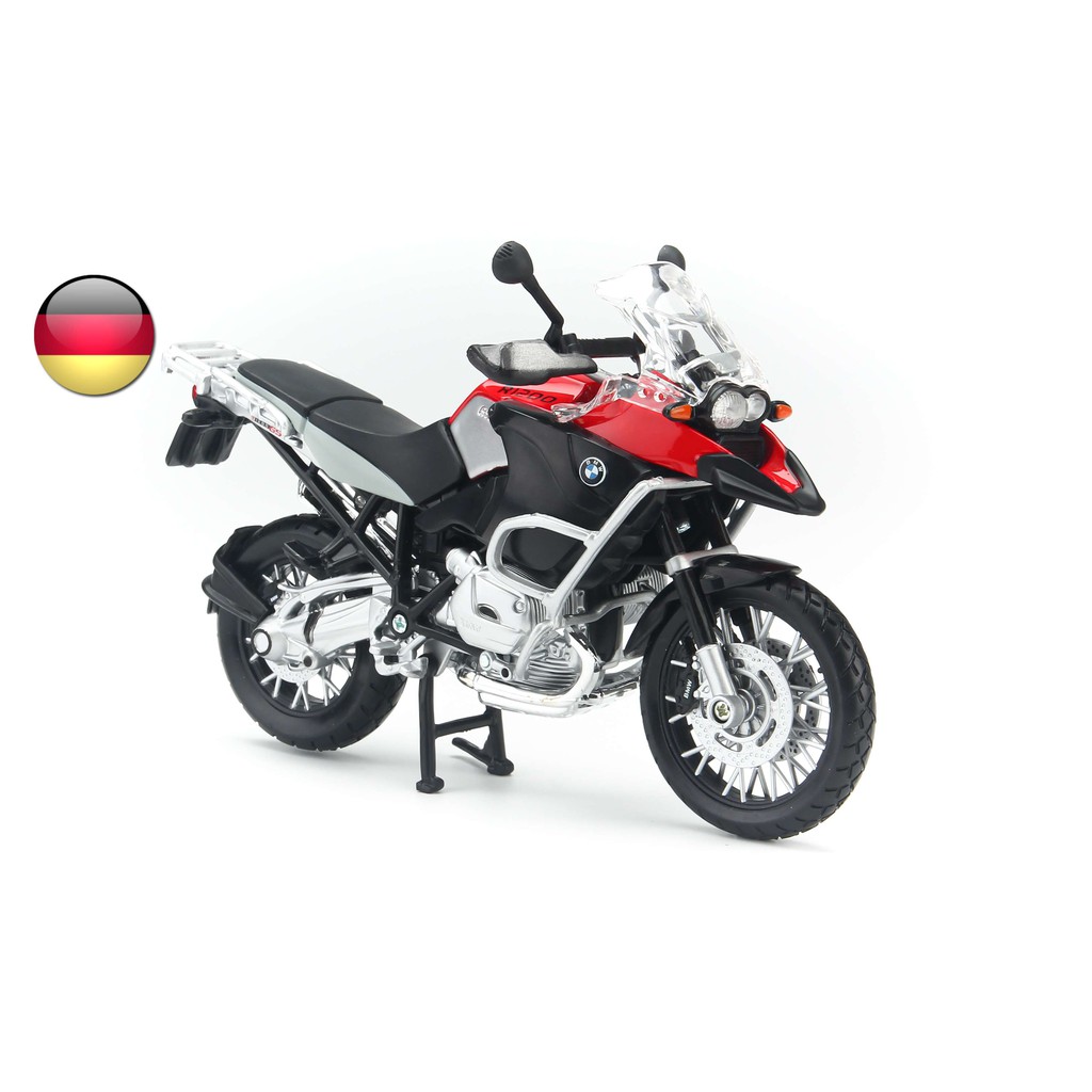 Mô hình mô tô BMW R1200GS 1:12 Maisto Red