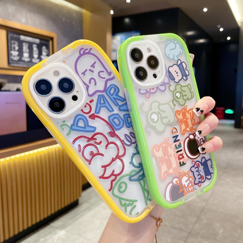 Ốp Điện Thoại TPU Silicon Mềm Chống Bụi Chống Sốc 2 Trong 1 Cho IPhone 13 11 12 Pro Max 7 8 Plus X XR XSMAX