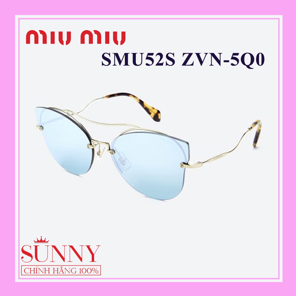 Kính mát thời trang cá tính Miu Miu SMU52S chính hãng, thiết kế dễ đeo bảo vệ mắt