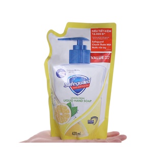 Nước rửa tay Safeguard bảo vệ khỏi vi khuẩn 420ml dạng túi