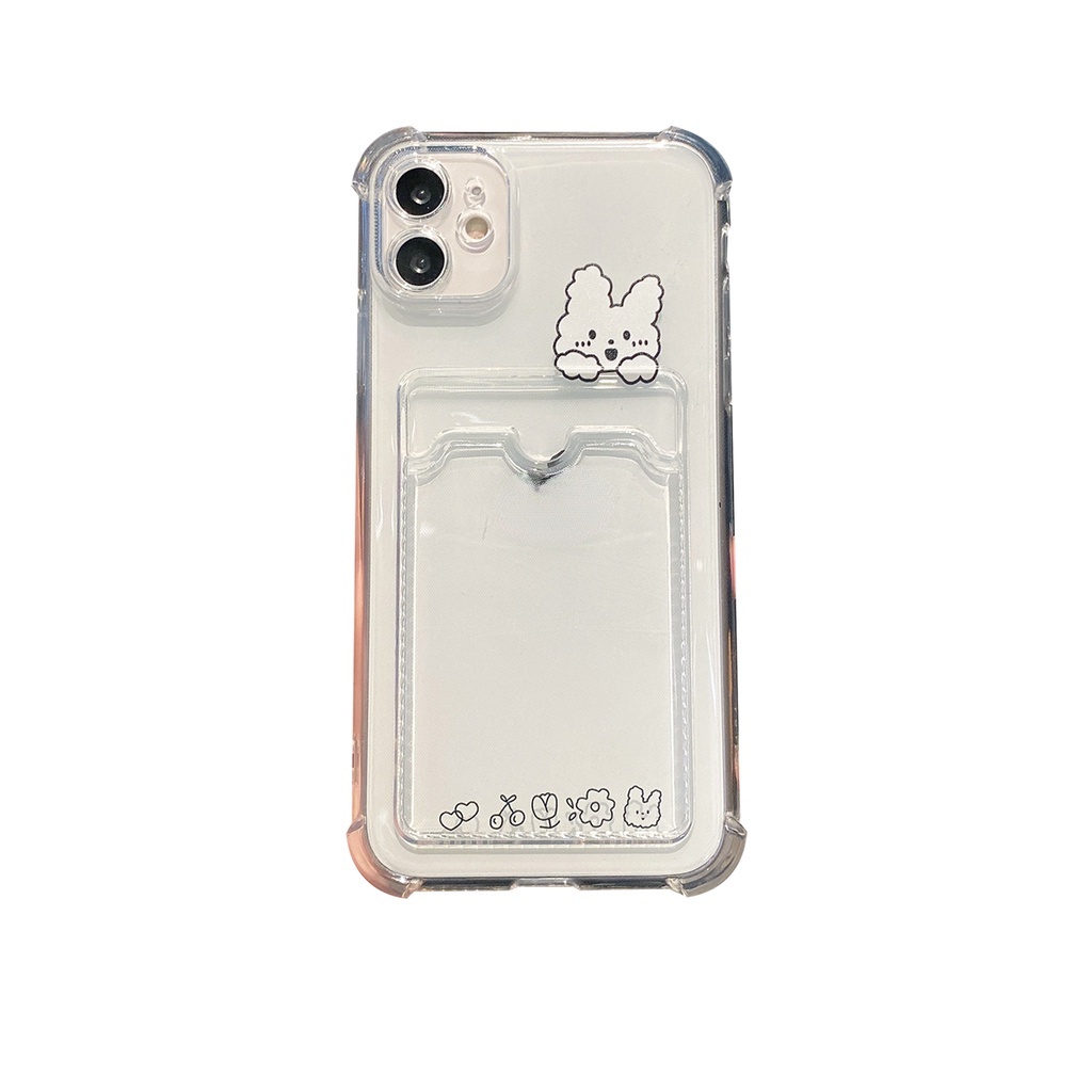 Ốp điện thoại mềm có ngăn đựng thẻ thích hợp cho Iphone 12 12 Pro Max 7plus 11 11 Pro Max Xs Xs Max Xr 8plus 7 8