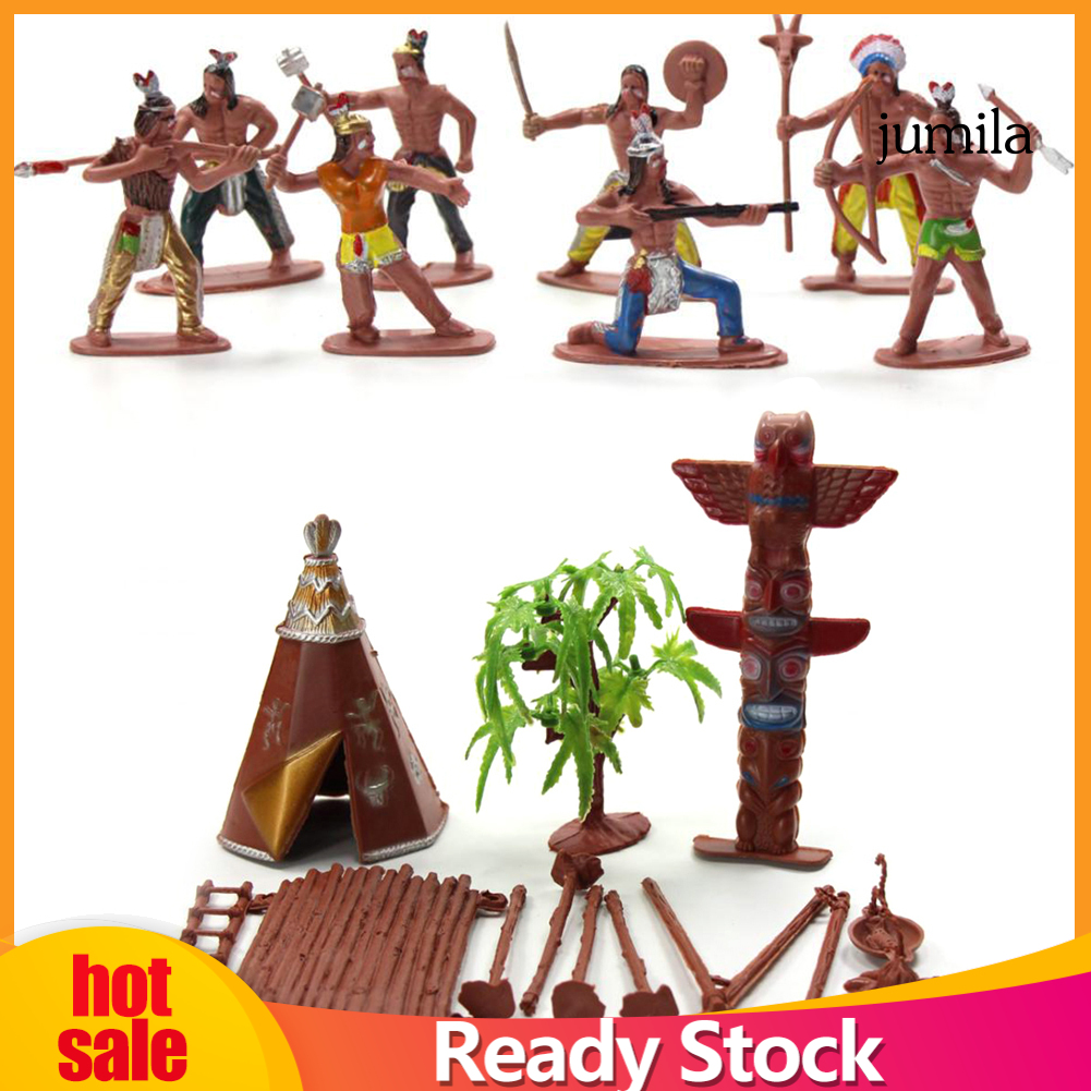 Set 13 Mô Hình Người Thổ Dân Trang Trí