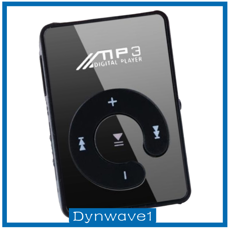 [DYNWAVE1]Mirror Clip Digital USB Mp3 music player support 1-8GB SD TF card White