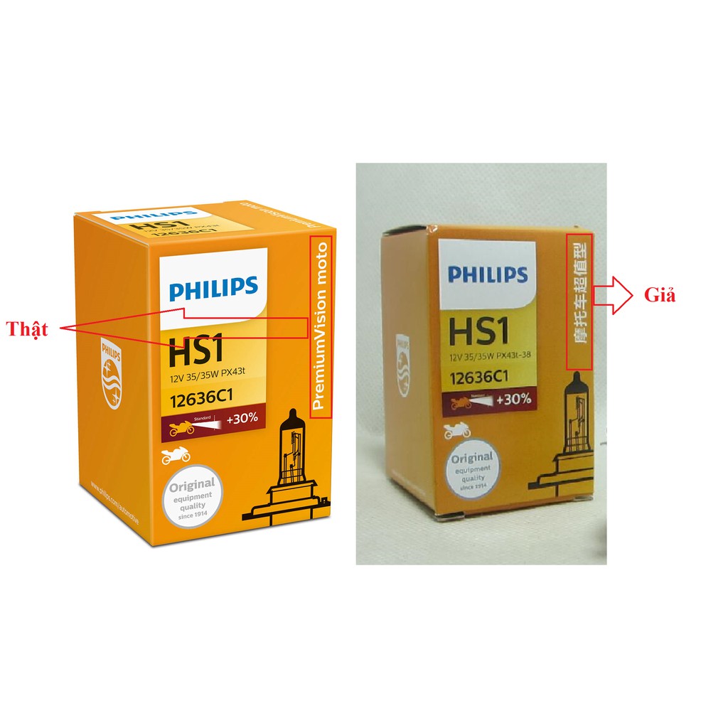 Đèn xe máy Philips HS1 ⇿ H4 - 12636C1 12V/35W