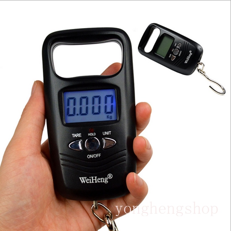 Cân hành lý điện tử mini 50kg/10g có màn hình LCD với độ chính xác cao