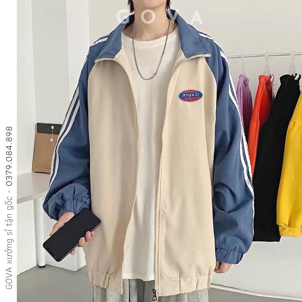 Áo Khoác Dù XYNX.D 2 Lớp Form Rộng Nam Nữ Unisex, Áo Gió Bomber Bóng Chày Chống Nắng Ulzzang GOVA