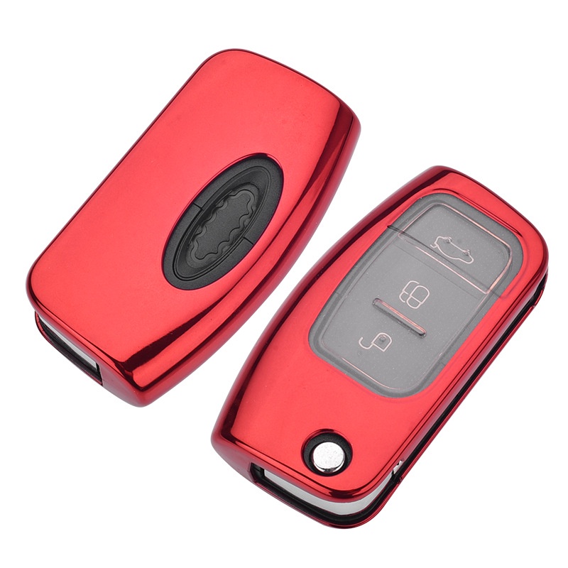 Ốp Bảo Vệ Chìa Khóa Xe Hơi Bằng TPU Mềm Gấp Gọn Tiện Dụng Cho Ford Focus 2 Fiesta Focus C-max Ecosport S-max ESCORT Escape