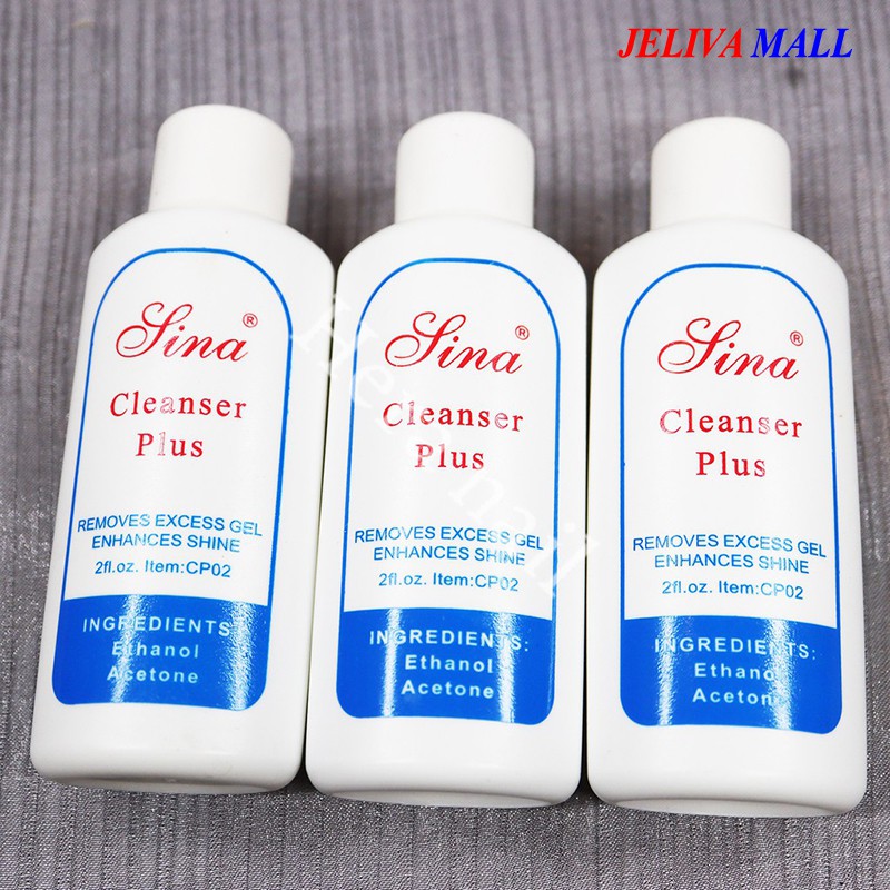 Nước tẩy sơn gel, nước lau gel móng tay Clean plus nước rửa cọ 60ml