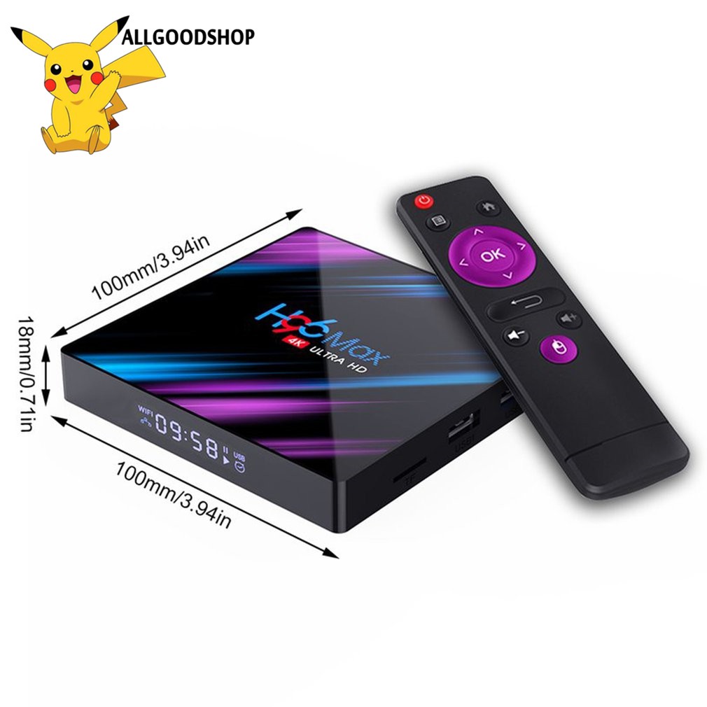 ⚡H96MAX H96 MAX Android tivi box bộ nhớ 16G/32G,ram 2G/4G,độ phân giải 4K,tìm kiếm giọng nói,bluetooth,băng tần wifi kép