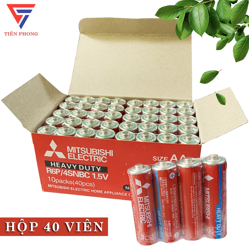 Hộp 40 Viên Pin AA Mitsubishi Electric Tiểu R6P/4SNBC 1.5V Chính Hãng - thiết bị điều khiển, chuột máy tính