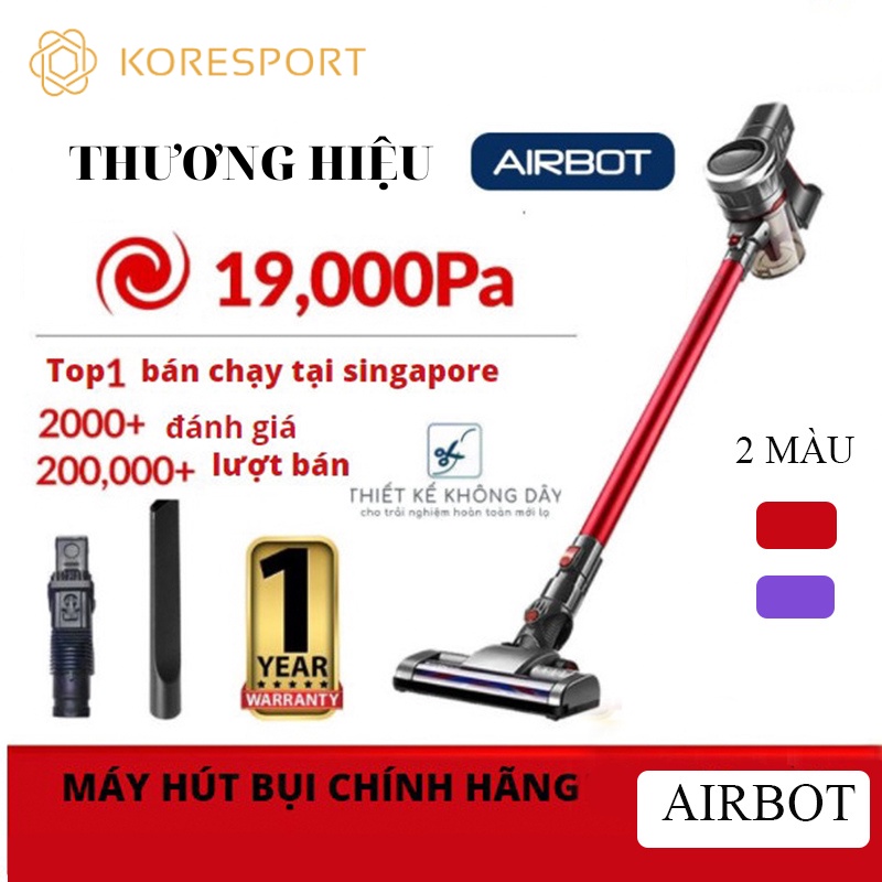 Máy Hút Bụi Cầm Tay Không Dây Airbot Supersonics Gia Đình Pin Sạc Rời Mini May Hut Bui Giường Đệm Nệm Xe Ô Tô