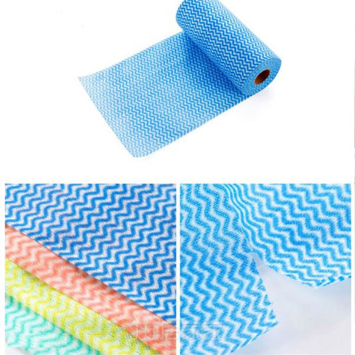 Cuộn giấy lau nhà bếp đa năng màu trắng siêu dai có thể giặt được GD144