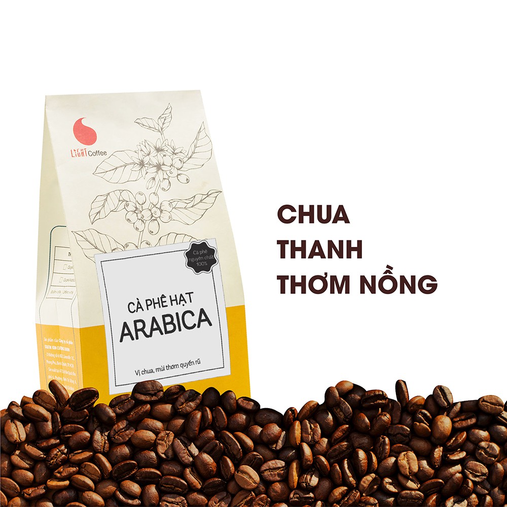 [Mã BMBAU50 giảm 7% đơn 99K] Cà Phê Quý Phái Arabica nguyên chất 100% 500gr - Light Coffee - Cà phê nội địa giá rẻ