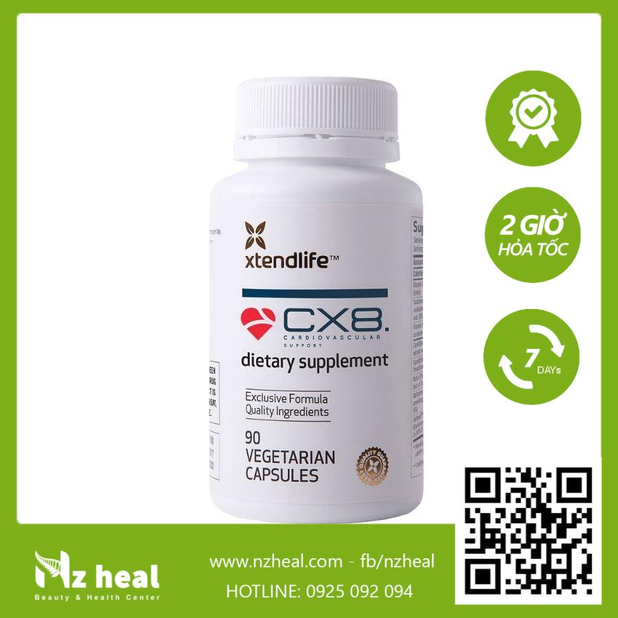 [Hỏa tốc] Viên Uống Hỗ Trợ Tim Mạch, Hỗ Trợ Giảm Nguy Cơ Đột Quỵ CX8 Xtend Life (90 Viên)