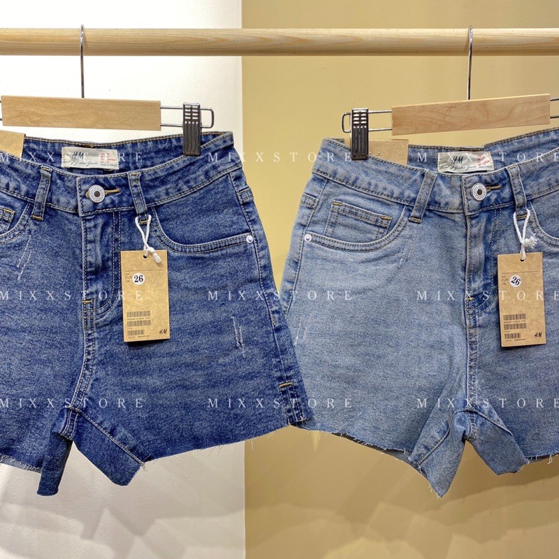 Quần Short Jean Nữ lưng cao co giãn thoải mái phom tôn dáng trẻ trung năng động MIXX STORE