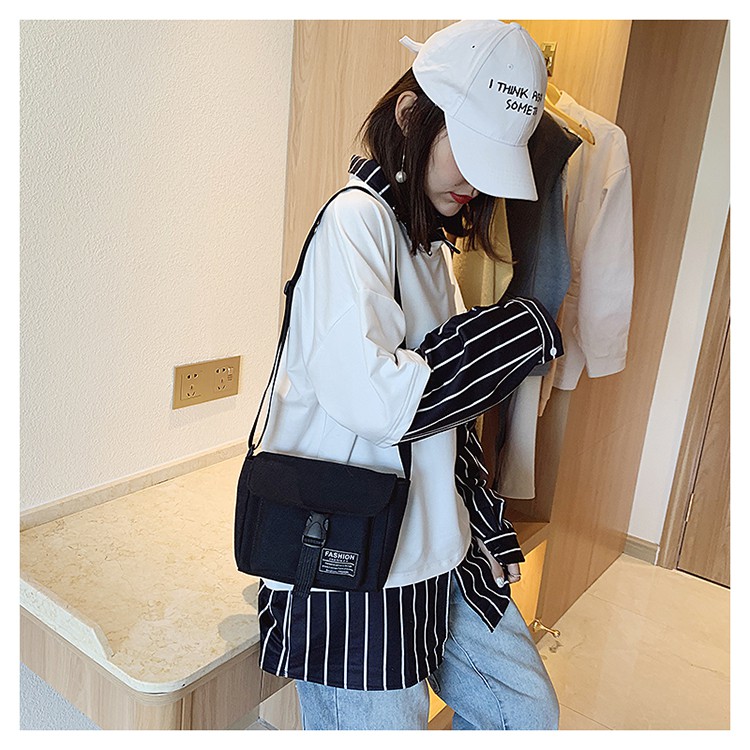 Túi Đeo Chéo Canvas Fashion Thời Trang Hàn Quốc Học Sinh Sinh Viên Đi Học , Đi Chơi | BigBuy360 - bigbuy360.vn