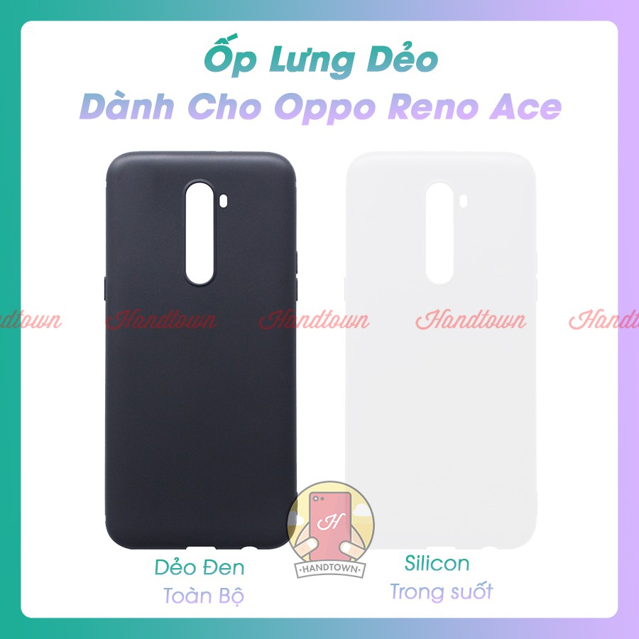 Ốp lưng Oppo Reno ACE silicon dẻo đen và trong suốt cao cấp