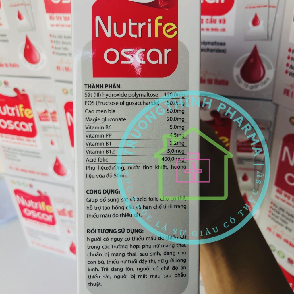 SẮT NƯỚC NUTRIFE OSCAR - DÒNG SẮT NƯỚC BỔ SUNG SẮT TỐT NHẤT