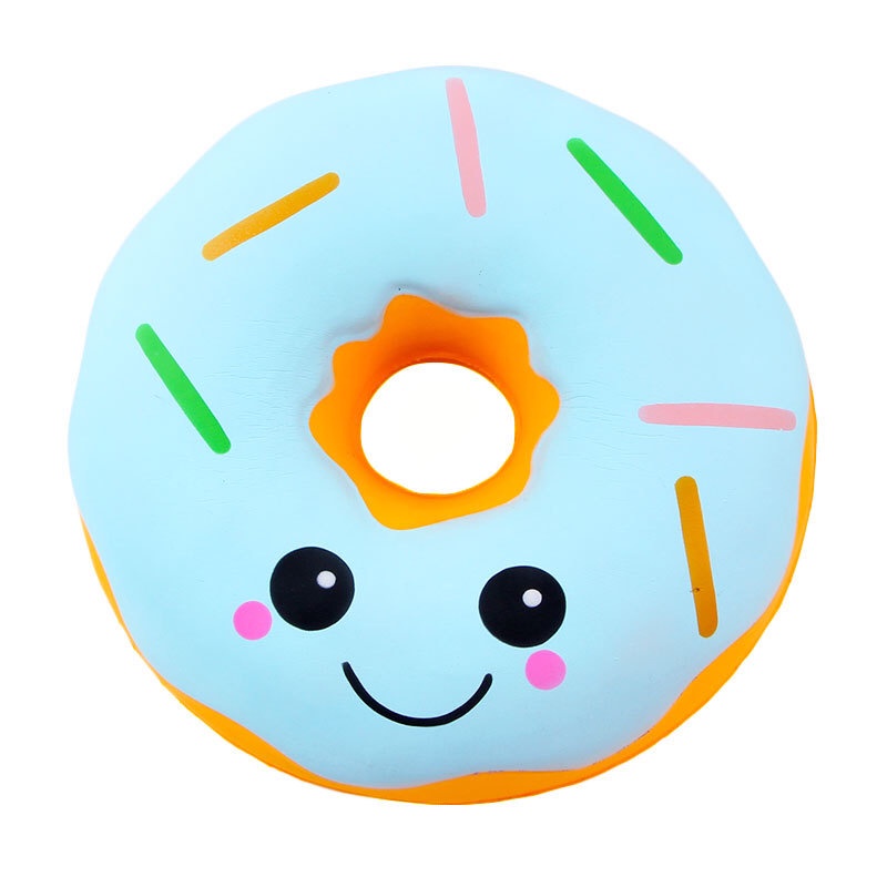 Squishy Bánh Donut Khổng Lồ Kích Thước 24cm Chậm Tăng Có Mùi Thơm Nhẹ Và Tặng Kèm Bao Bì