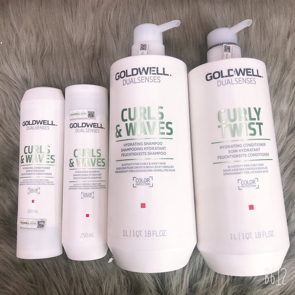 CẶP DẦU GỘI XẢ DÀNH CHO TÓC UỐN TÓC XOĂN TỰ NHIÊN CURLS WAVES GOLDWELL