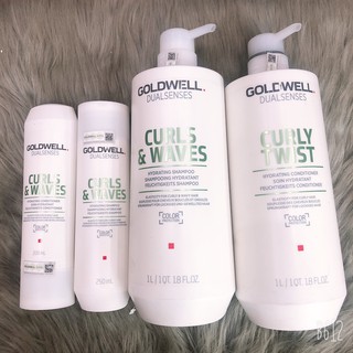 CẶP DẦU GỘI XẢ DÀNH CHO TÓC UỐN TÓC XOĂN TỰ NHIÊN CURLS WAVES GOLDWELL