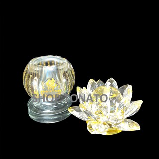 ĐÈN DẦU CÁT TƯỜNG PHA LÊ KINH CAO 17CM