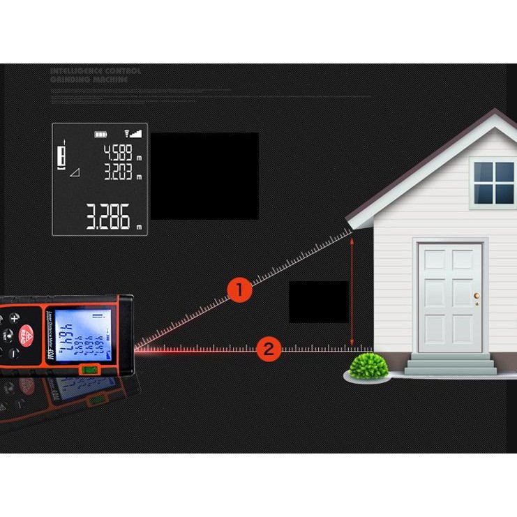 Máy đo khoảng cách FREESHIP Máy đo khoảng cách laser cầm tay, đo khoảng cách một cách chính xác, dễ sử dụng 5356