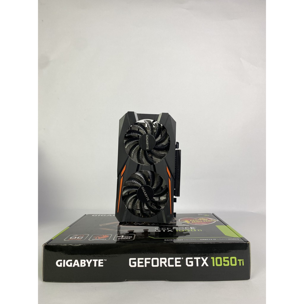 Card màn hình VGA Gigabyte 4GB GV-N105TOC-4GD GTX1050 Ti DDR5 chính hãng chuyên PC Gaming (kèm main)