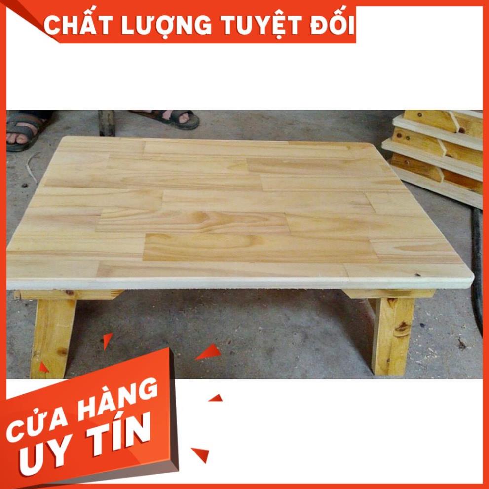 Bàn Gỗ Đa Năng Chân Xếp, Bàn trà chữ nhật sofa/cafe ngồi bệt gấp gọn gỗ tự nhiên (giá siêu rẻ )