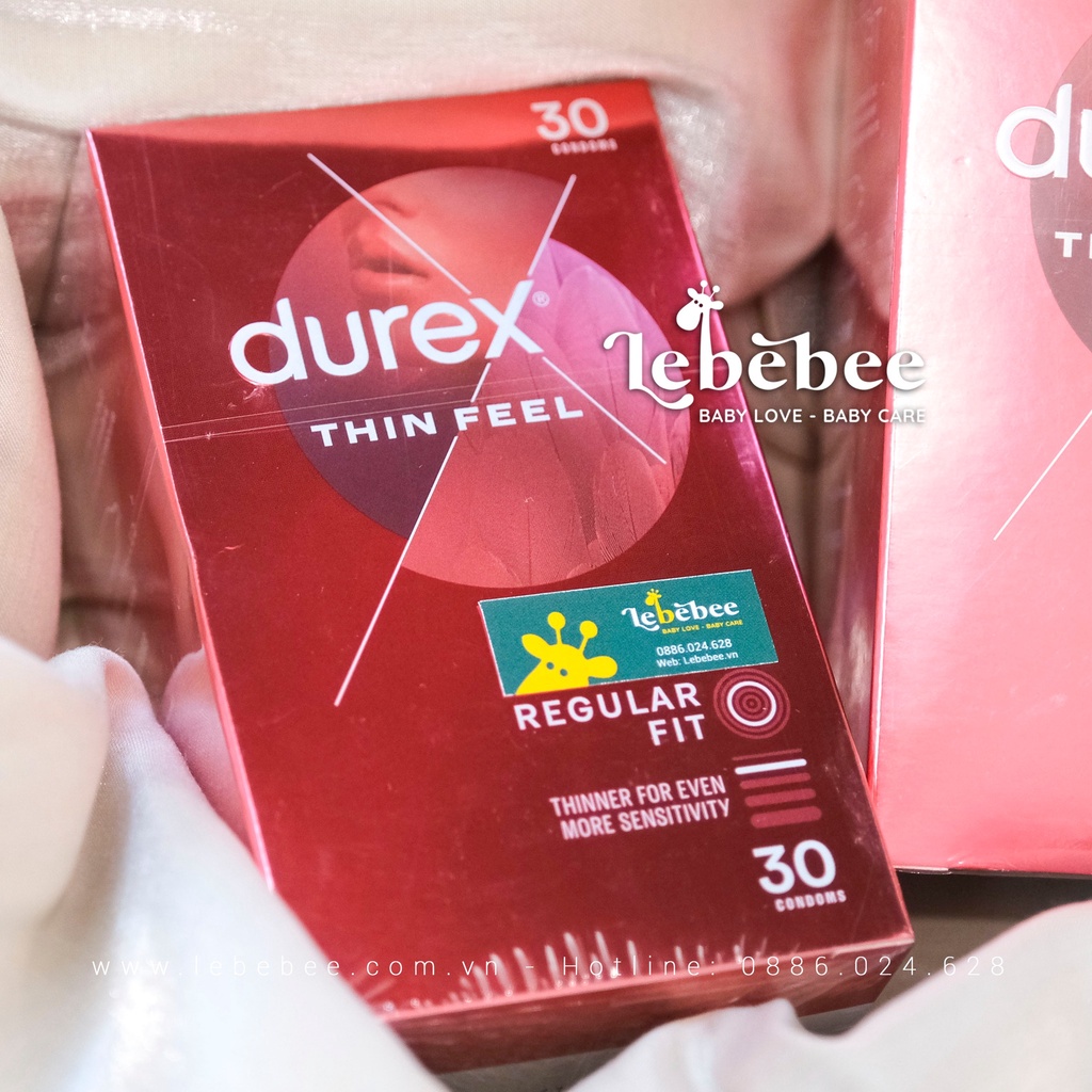 Bao Cao Su Durex Fetherlite Úc giúp quan hệ an toàn, tăng khoái cảm cho nam giới 30 cái
