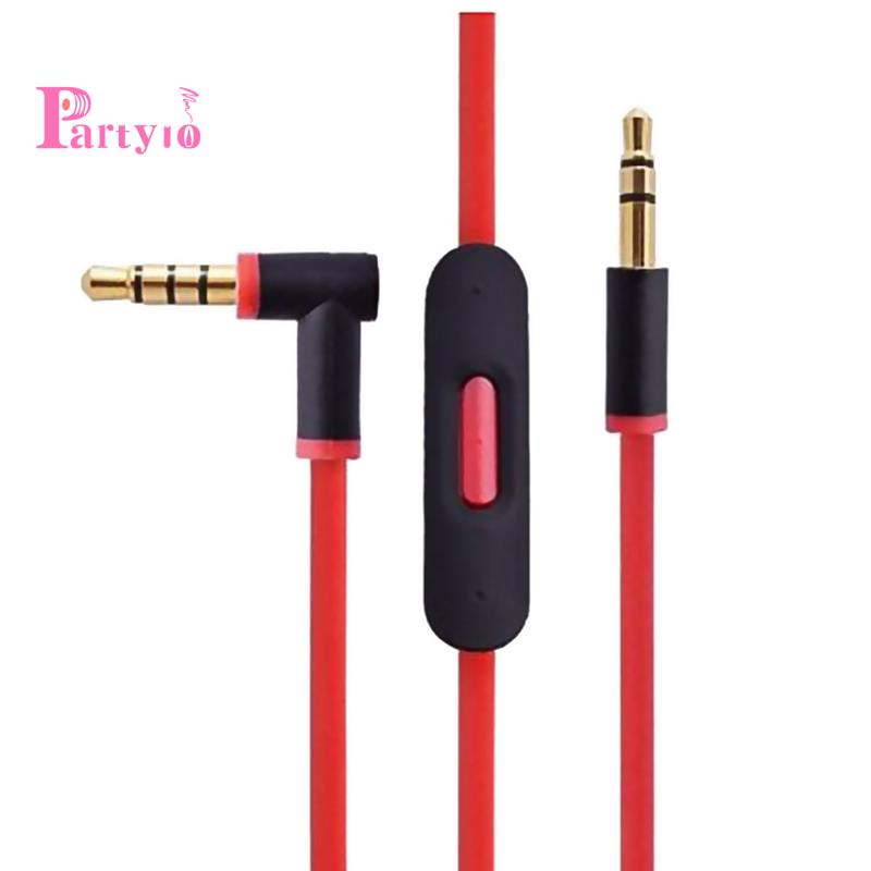 Dây cáp âm thanh thay thế cho tai nghe Beats By Dr Dre với mic không dây cho Studio/Executive/Mixr/Solo/Wire/Pro