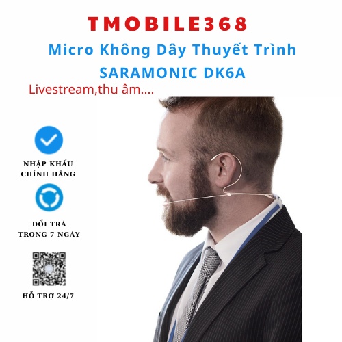 Micro Không Dây Thuyết Trình SARAMONIC DK6A