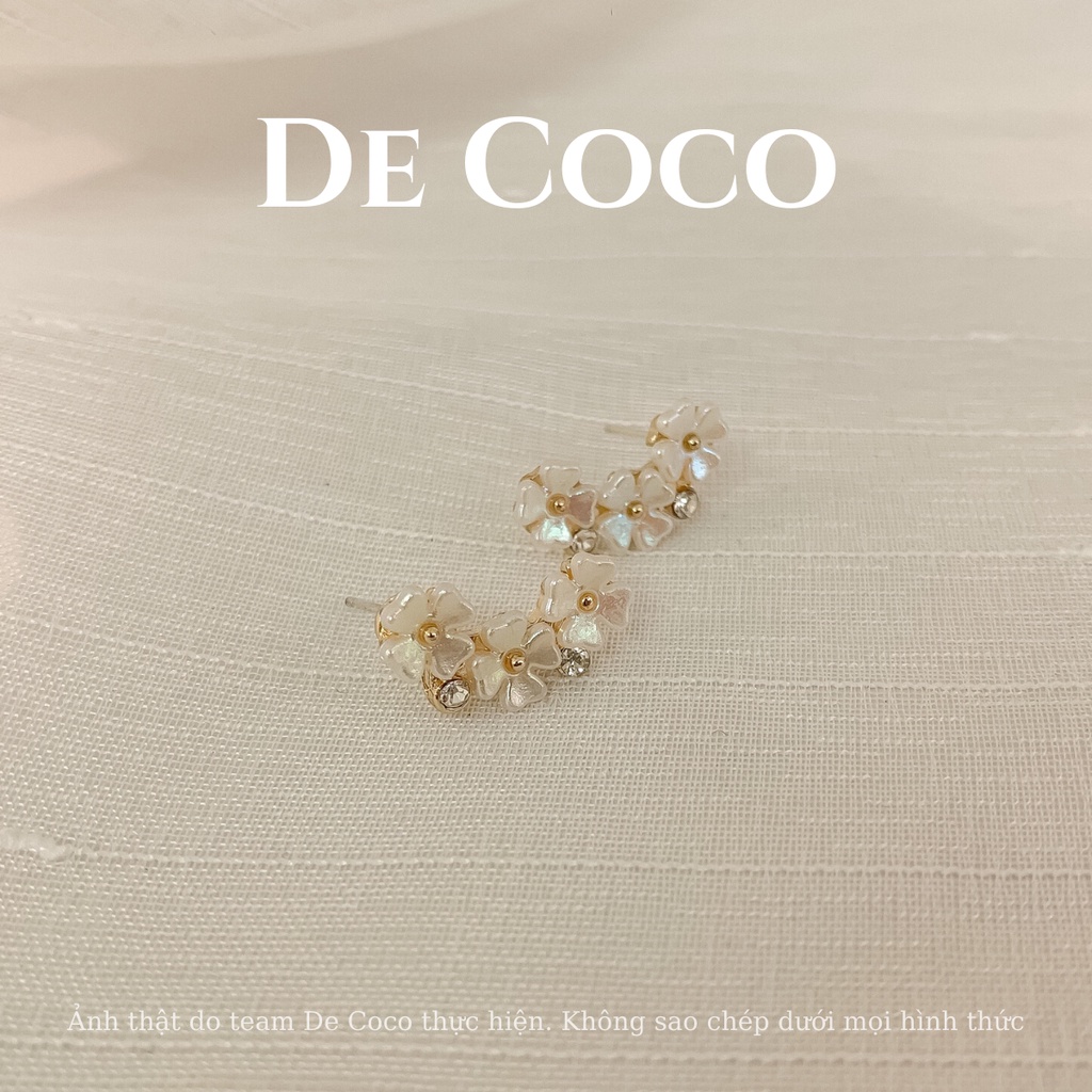 Bông tai khuyên tai nữ hoa nhí De Coco decoco.accessories