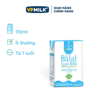 Sữa tươi đà lạt true milk 110ml