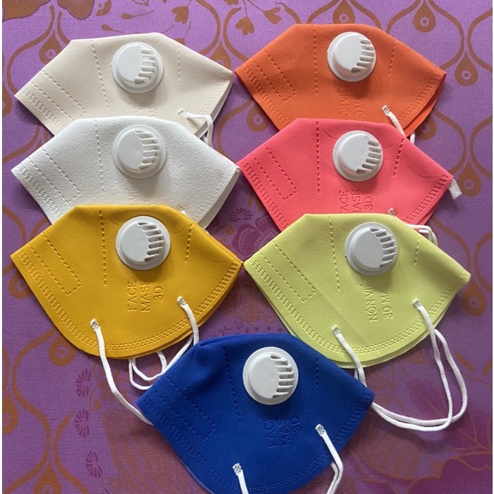 khẩu trang vải nỉ 3d có van thở siêu đep thời trang | BigBuy360 - bigbuy360.vn