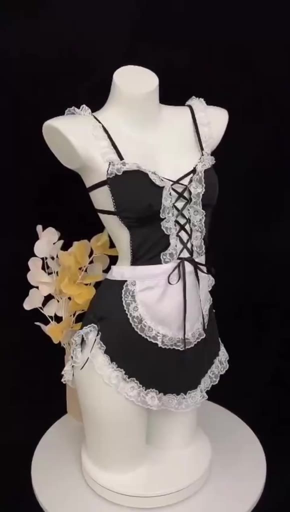 Váy ngủ hầu gái dây đan buộc sau gợi cảm 5232 | BigBuy360 - bigbuy360.vn