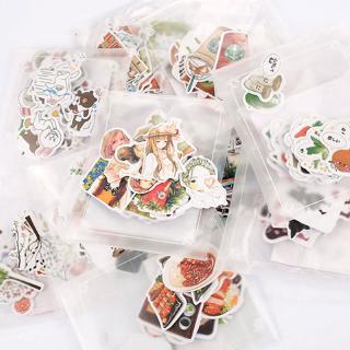 Set sticker hoạt hình dễ thương trang trí sổ tay