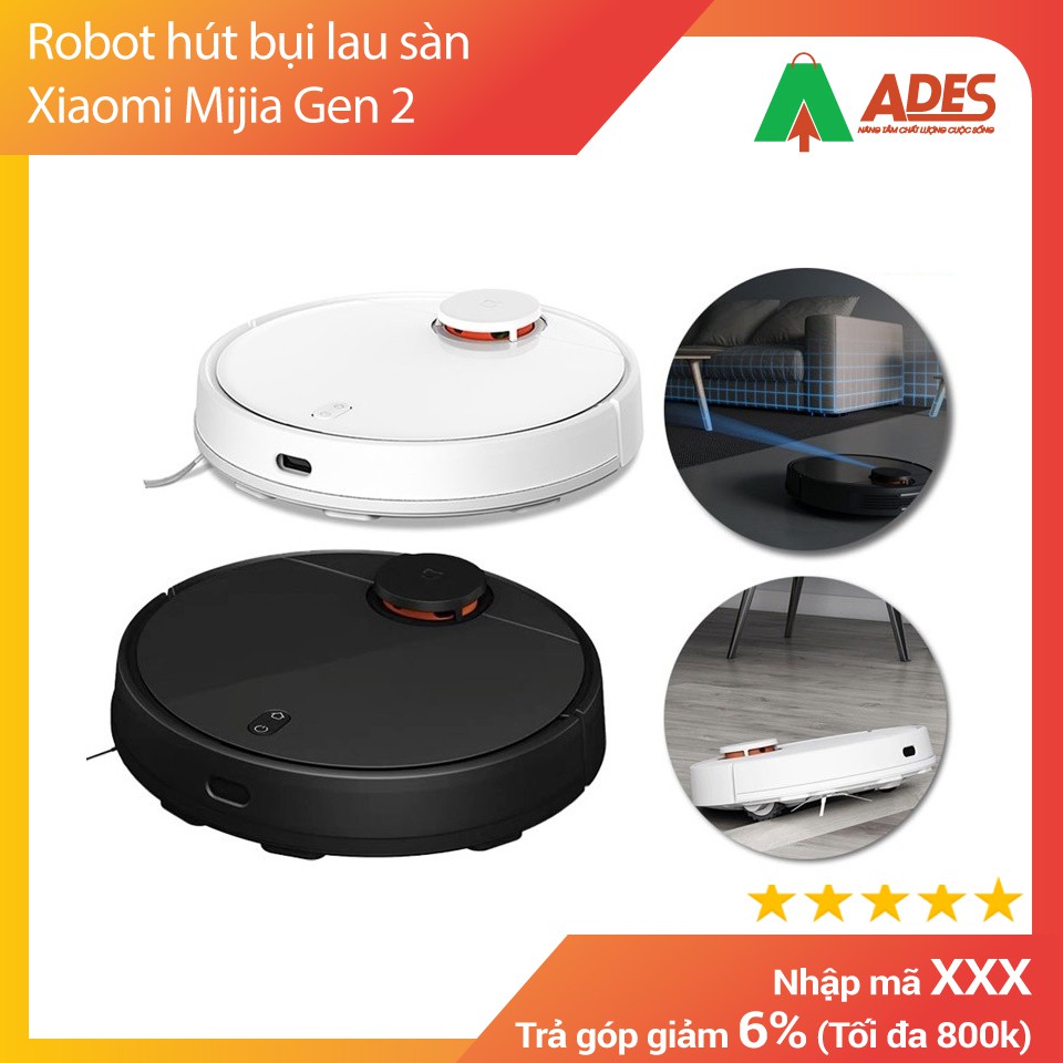 Robot hút bụi lau sàn Xiaomi Mijia Gen 2 (Vacuum Mop P) | BẢO HÀNH CHÍNH HÃNG | GIÁ RẺ BẤT NGỜ