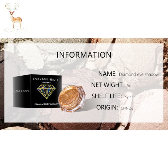 (Hàng Mới Về) Phấn Mắt Màu Nhũ Kim Tuyến Thời Trang | BigBuy360 - bigbuy360.vn