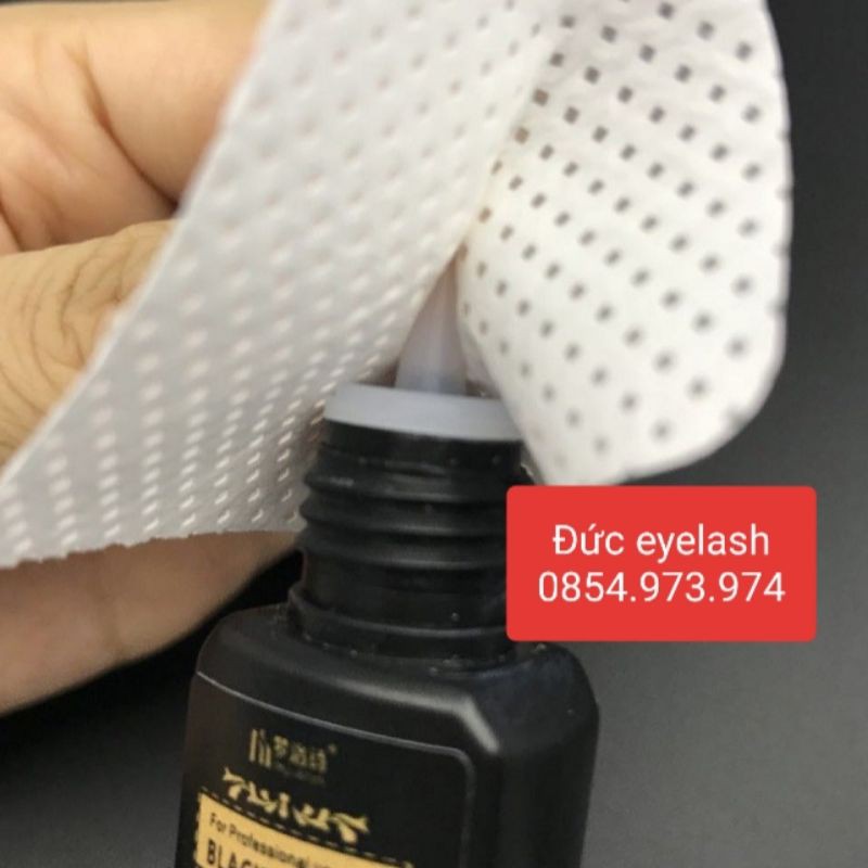 Giấy vệ sinh nắp keo trắng, giấy lau khô đầu keo - dụng cụ nối mi mr đức