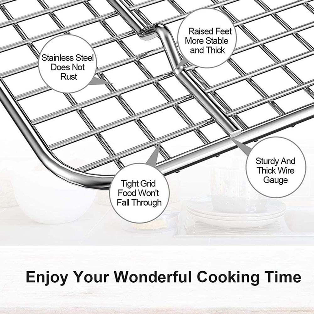 Tấm Lót Nướng Bánh Bằng Thép Không Gỉ Tiện Dụng
