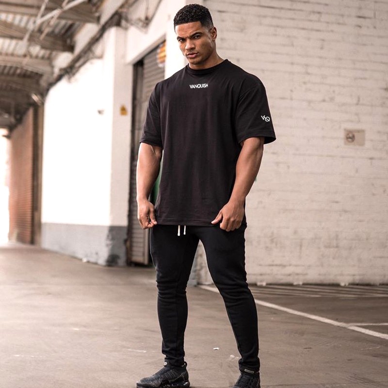 Áo thun thể thao cỡ lớn tập gym thời trang cho nam