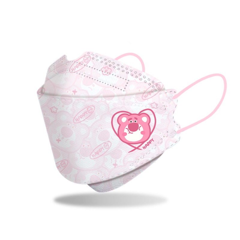 SANRIO Set 10 / 20 / 50 Khẩu Trang Người Lớn K-F-9-4 In Hình Gấu Pooh / Cậu Bé Bút Chì 3 Lớp Bảo Vệ