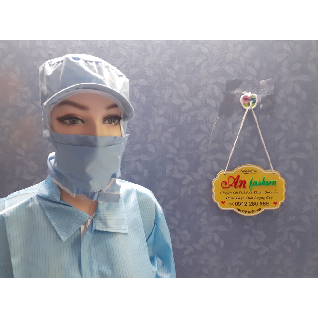 Nón Kết Trùm Silk Phòng Sạch chống tĩnh điện - HÌNH  CHỤP THẬT