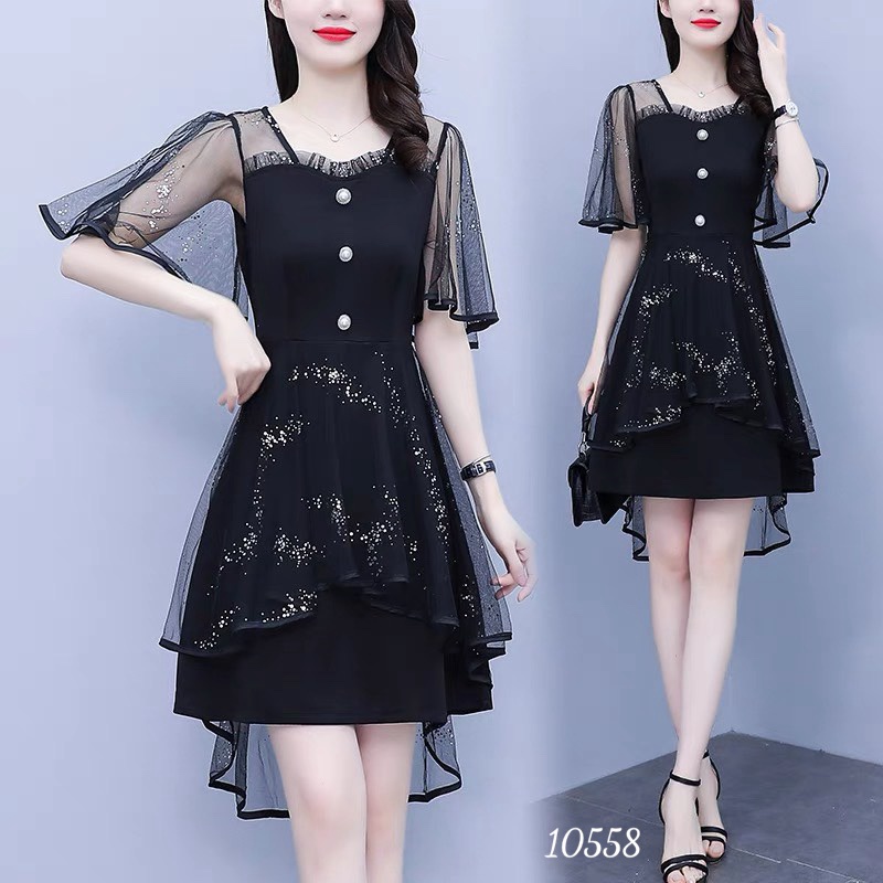 (HCM) ĐẦM UMI PHỦ LƯỚI SANG CHẢNH - THỜI TRANG NỮ TÍNH , TIỂU THƯ SÀNH ĐIỆU CHO CÁC CHỊ EM KM FASHION